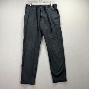 Line of Trade Pants Men Medium 30x27* Dark Gray Stretch Drawstring Utility Work